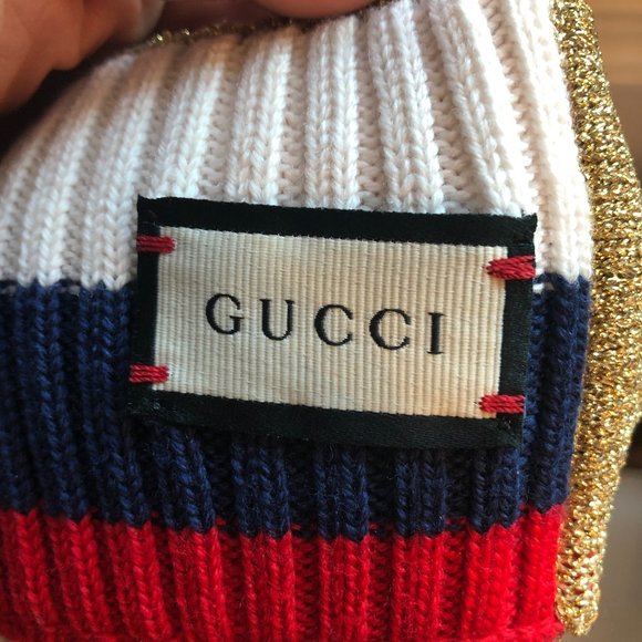 NWT Gucci Woven Indilus Headband in Red and Ivory - Picture 2 of 7